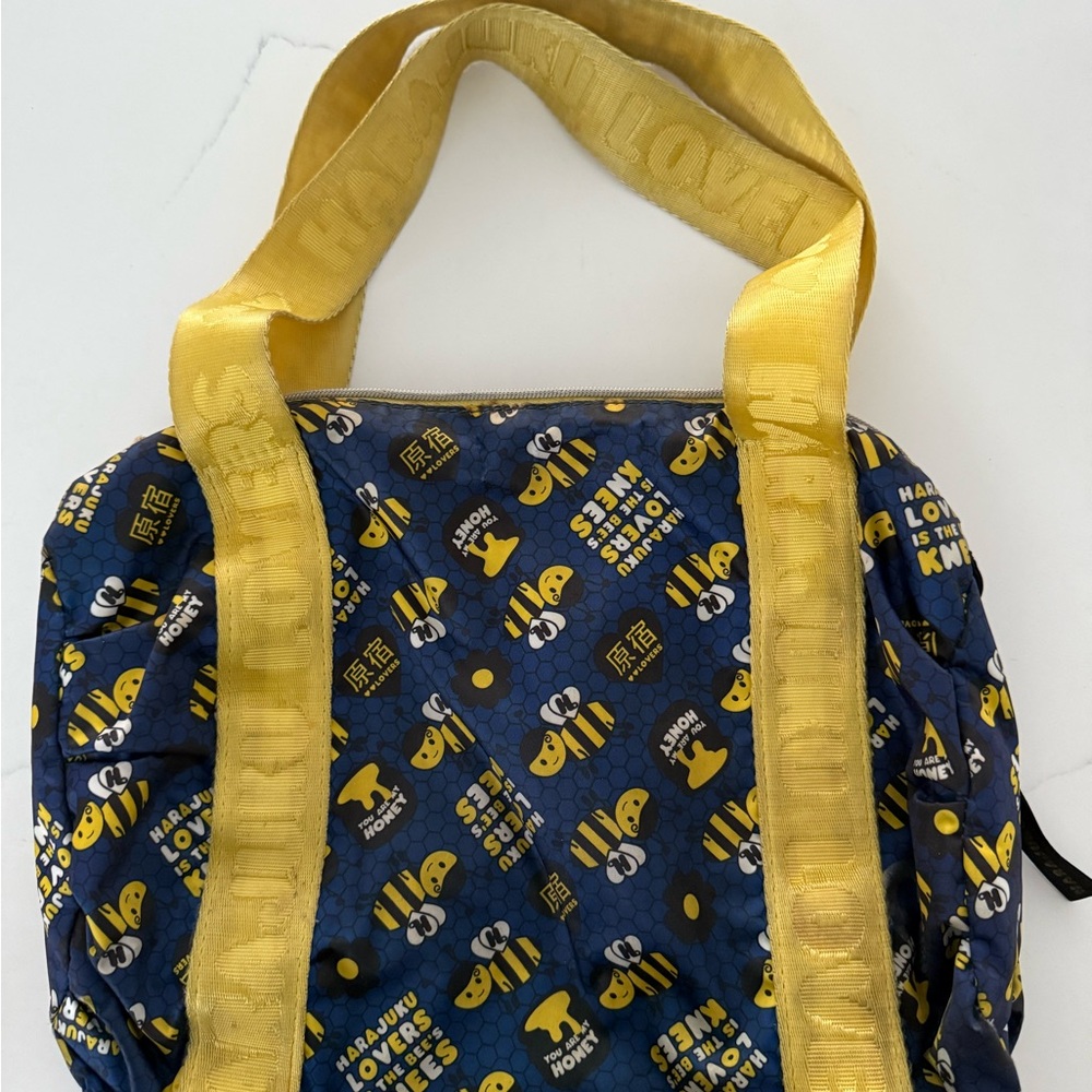 Harajuku Lovers Navy and Yellow Bee Backpack